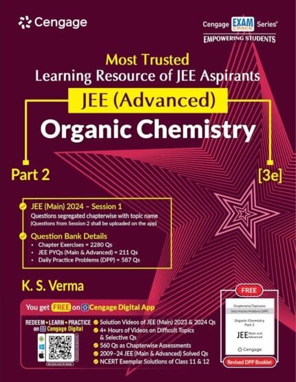 JEE Advanced Organic Chemistry: Part 2 with Free Online Assessments and Digital Content (Concept videos and Solution videos) 2024