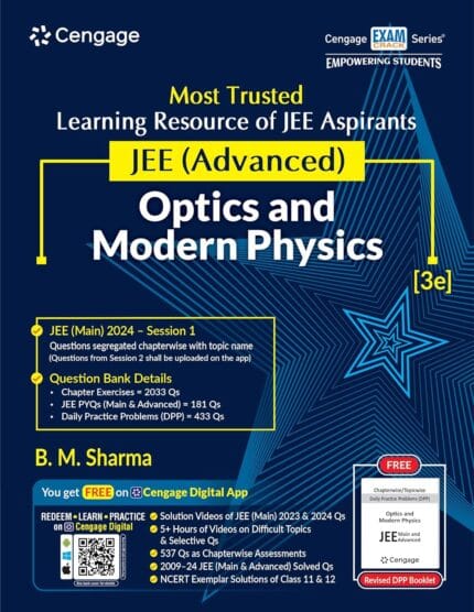 JEE Advanced Optics and Modern Physics with Free Online Assessments and Digital Content (Concept videos and Solution videos) 2024